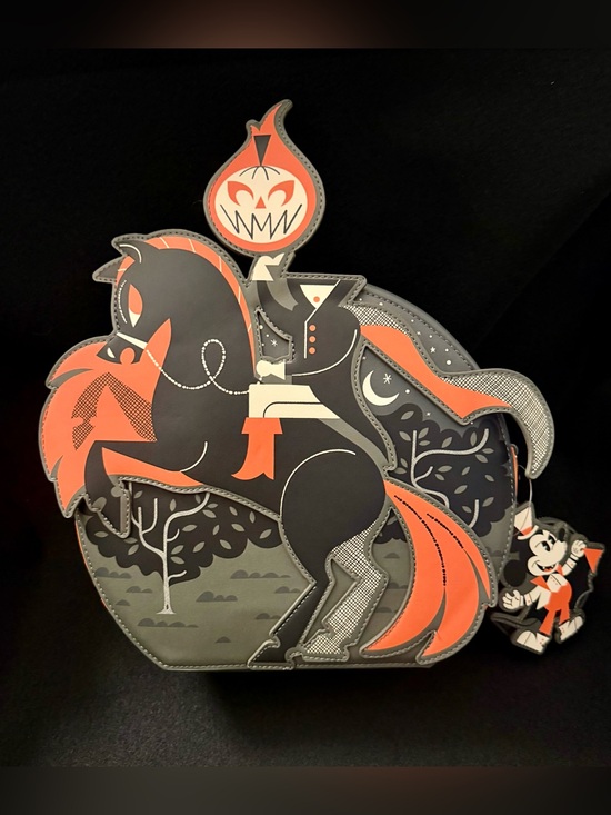 Loungefly Handbags - 2026 Disney MNSSHP Headless Horseman Loungefly Crossbody Backpack NWT Exclusive